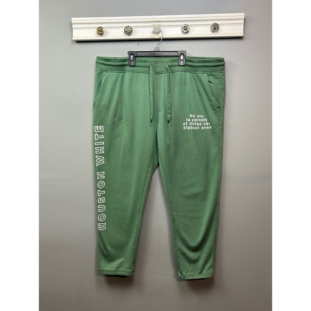 Houston White Women's Green Graphic Sweatpants Joggers‎ XXL
